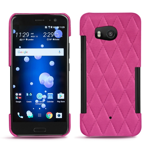 Coques Haute-Couture en cuir pour HTC U11 par NoreveRose BB - Couture ( Pantone #DB599F )
