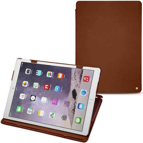 Apple iPad Pro 12' leather caseMarron ( Nappa - Pantone #8B4720 ) 
