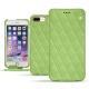 Apple iPhone 7 Plus leather case - Vert olive - Couture ( Nappa - Pantone 578U ) 