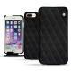 Housse cuir Apple iPhone 7 Plus - Negre poudro - Couture