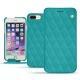 Custodia in pelle Apple iPhone 7 Plus - Bleu fluo - Couture