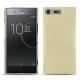 Sony Xperia XZ Premium leather cover - Beige ( Nappa - Pantone 7502C ) 