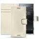 Housse cuir Sony Xperia XZ Premium - Blanc ( Nappa - White ) 