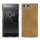 Sony Xperia XZ Premium leather cover - Sable vintage ( Roughtcut - Gaucho#57254 ) 