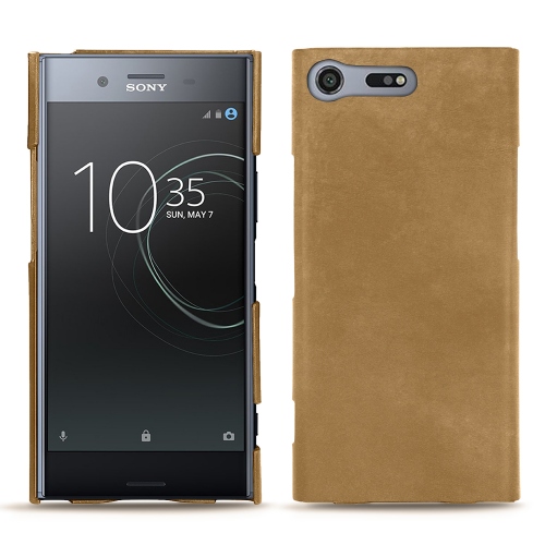 Funda de piel Sony Xperia XZ PremiumSable vintage ( Pantone #9b7340 ) 