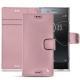 Sony Xperia XZ Premium leather case - Rose ( Nappa - Pantone 2365C ) 