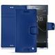 Lederschutzhülle Sony Xperia XZ Premium - Bleu océan ( Nappa - Pantone 293C ) 