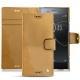 Housse cuir Sony Xperia XZ Premium - Or Maïa ( Pantone 871C ) 
