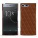 Funda de piel Sony Xperia XZ Premium - Marron - Couture ( Nappa - Pantone 1615C ) 
