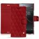 硬质真皮保护套 Sony Xperia XZ Premium - Rouge - Couture ( Nappa - Pantone 199C ) 
