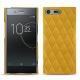 Coque cuir Sony Xperia XZ Premium - Jaune soulèu - Couture