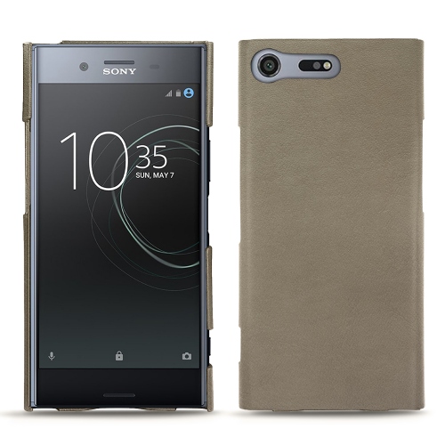 Protections en cuir - housses, coques, étuis - pour Sony Xperia XZ PremiumDarboun sabla ( Pantone #BCB1A1 )