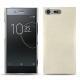 Capa em pele Sony Xperia XZ Premium - Blanc escumo