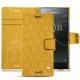 Lederschutzhülle Sony Xperia XZ Premium - Jaune soulèu - Couture