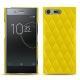 硬质真皮保护套 Sony Xperia XZ Premium - Jaune fluo - Couture