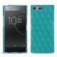 硬质真皮保护套 Sony Xperia XZ Premium - Bleu fluo - Couture