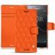 硬质真皮保护套 Sony Xperia XZ Premium - Orange fluo - Couture