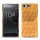 Sony Xperia XZ Premium leather cover - Or Maïa - Couture