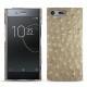 Coque cuir Sony Xperia XZ Premium - Autruche desert