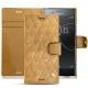 Housse cuir Sony Xperia XZ Premium - Or Maïa - Couture