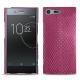 Coque cuir Sony Xperia XZ Premium - Serpent ciclamino