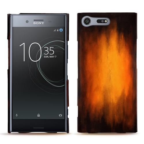 Funda de piel Sony Xperia XZ PremiumFauve Patine
