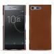 Custodia in pelle Sony Xperia XZ Premium - Marron PU