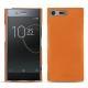 Sony Xperia XZ Premium leather cover - Orange PU