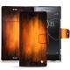 Sony Xperia XZ Premium leather case - Fauve Patine