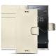 Sony Xperia XZ Premium leather case - Blanc PU