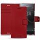 Housse cuir Sony Xperia XZ Premium - Rouge PU
