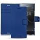 Sony Xperia XZ Premium leather case - Bleu Océan PU