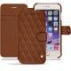 Housse cuir Apple iPhone 7 Plus - Marron - Couture ( Nappa - Pantone 1615C ) 