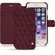 Funda de piel Apple iPhone 7 Plus - Lie de vin - Couture ( Pantone 5115C ) 