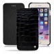 Capa em pele Apple iPhone 7 Plus - Crocodile nero