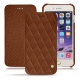 Custodia in pelle Apple iPhone 7 Plus - Marron - Couture ( Nappa - Pantone 1615C ) 
