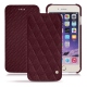 Housse cuir Apple iPhone 7 Plus - Lie de vin - Couture ( Pantone 5115C ) 