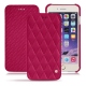 Housse cuir Apple iPhone 7 Plus - Rose fluo - Couture