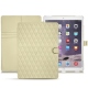 Housse cuir Apple iPad Pro 12.9" (2017) - Ivoire - Couture ( Sleek P C12 - White ) 
