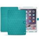 Apple iPad Pro 12.9" (2017) leather case - Bleu fluo - Couture