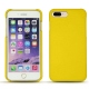 Apple iPhone 7 Plus leather cover - Jaune fluo