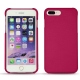 Apple iPhone 7 Plus leather cover - Rose fluo