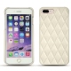 レザーケース Apple iPhone 7 Plus - Blanc - Couture ( Bologna - White ) 