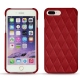 Coque cuir Apple iPhone 7 Plus - Rouge - Couture ( Nappa - Pantone 199C ) 