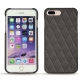Coque cuir Apple iPhone 7 Plus - Anthracite - Couture ( Pantone 424C ) 