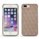 Coque cuir Apple iPhone 7 Plus - Taupe vintage - Couture