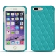 Coque cuir Apple iPhone 7 Plus - Bleu fluo - Couture