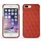 Apple iPhone 7 Plus leather cover - Arange clouquié - Couture