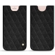 Funda de piel Apple iPhone 7 Plus - Ebène - Couture ( Sleek P C12 - Black ) 