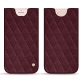 Custodia in pelle Apple iPhone 7 Plus - Lie de vin - Couture ( Pantone 5115C ) 